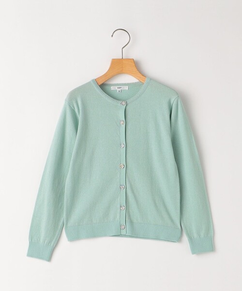 SHIPS(シップス)の「SHIPS KIDS:80~90cm / リバティ カーディガン(カーディガン/ボレロ・キッズ・ピンク/ライトグレー/ライトグリーン・80/90)」の3枚目の写真