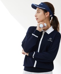 JUN&ROPE' | バイカラー使い衿付き長袖プルオーバー(ニット/セーター)