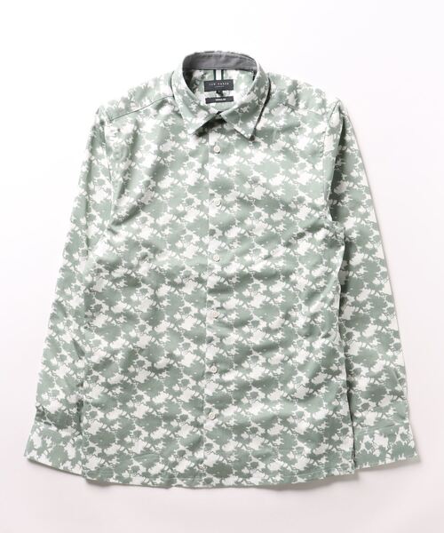 Ted Baker（テッドベーカー）の「FLYDA 長袖 プリントシャツ（シャツ/ブラウス・メンズ・グリーン系その他2/ダークネイビー・4/5/1/2/3）」の9枚目の写真