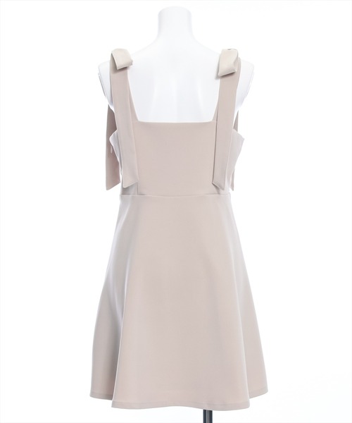 clear（クリア）の「肩リボン配色フレアミニワンピース≪2024SS≫（ワンピース・レディース・ベージュ/ベージュ系その他/ブラック/ブラック系その他・F）」の10枚目の写真