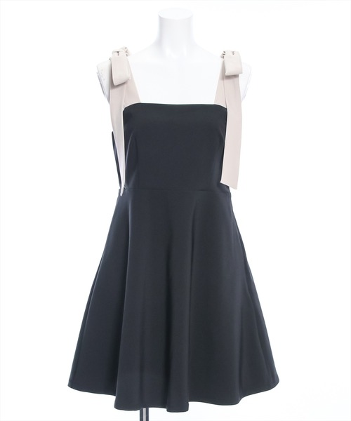 clear（クリア）の「肩リボン配色フレアミニワンピース≪2024SS≫（ワンピース・レディース・ベージュ/ベージュ系その他/ブラック/ブラック系その他・F）」の20枚目の写真