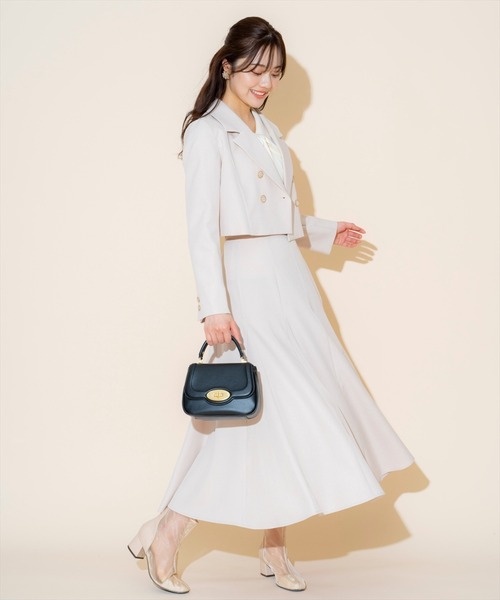 WILLSELECTION（ウィルセレクション）の「ダブルボタンショートジャケット（テーラードジャケット・レディース・ベージュ/ブラック/ブラック系その他/ピンク・FREE）」の15枚目の写真