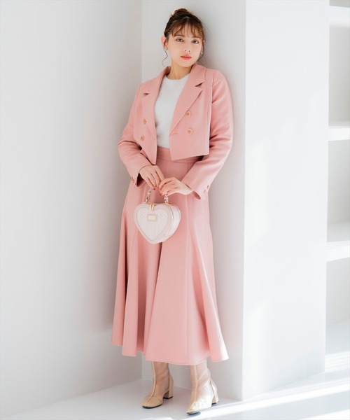 WILLSELECTION（ウィルセレクション）の「ダブルボタンショートジャケット（テーラードジャケット・レディース・ベージュ/ブラック/ブラック系その他/ピンク・FREE）」の17枚目の写真