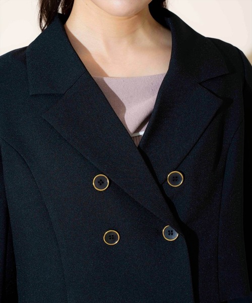 セール】ダブルボタンショートジャケット（テーラードジャケット