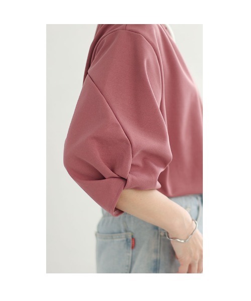Sawa a la mode(サワアラモード)の「パフスリーブカットソー(Tシャツ/カットソー・レディース・パープル/ダークグレー・FREE)」の5枚目の写真