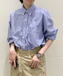 FREEMANS SPORTING CLUB | 【FREEMANS SPORTING CLUB】CHRYSTIE SHIRTS (Stripe)(シャツ/ブラウス)