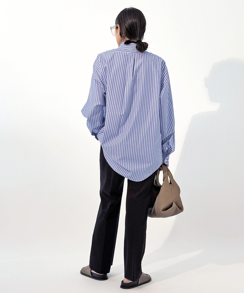 FREEMANS SPORTING CLUB（フリーマンズ スポーティング クラブ）の「【FREEMANS SPORTING CLUB】CHRYSTIE SHIRTS (Stripe)（シャツ/ブラウス・レディース・ブルー・FREE）」の14枚目の写真