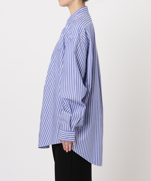 FREEMANS SPORTING CLUB（フリーマンズ スポーティング クラブ）の「【FREEMANS SPORTING CLUB】CHRYSTIE SHIRTS (Stripe)（シャツ/ブラウス・レディース・ブルー・FREE）」の16枚目の写真