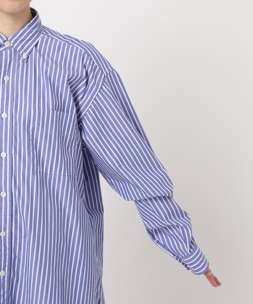 FREEMANS SPORTING CLUB（フリーマンズ スポーティング クラブ）の「【FREEMANS SPORTING CLUB】CHRYSTIE SHIRTS (Stripe)（シャツ/ブラウス・レディース・ブルー・FREE）」の20枚目の写真