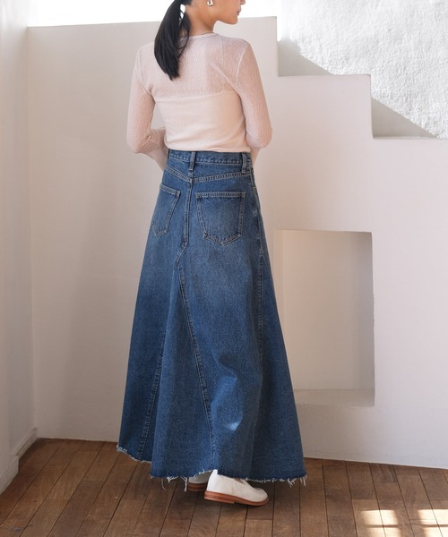AKTE（アクテ）の「デニムマキシスカート（デニムスカート）」 - WEAR 