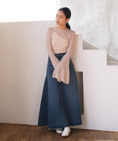 AKTE（アクテ）の「デニムマキシスカート（デニムスカート）」 - WEAR 