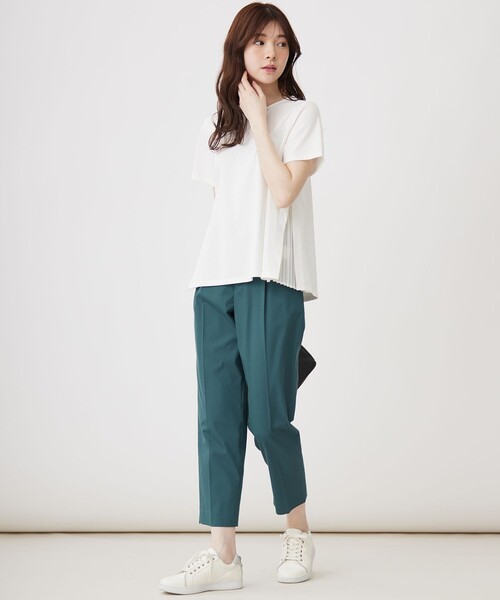 ANY SIS（エニィスィス）の「【UVケア】サイドプリーツ カットソー（Tシャツ/カットソー・レディース・ブラック系/ダルブルー系/ホワイト系・2）」の6枚目の写真