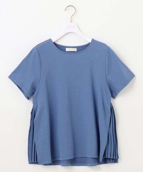 ANY SIS（エニィスィス）の「【UVケア】サイドプリーツ カットソー（Tシャツ/カットソー・レディース・ブラック系/ダルブルー系/ホワイト系・2）」の10枚目の写真