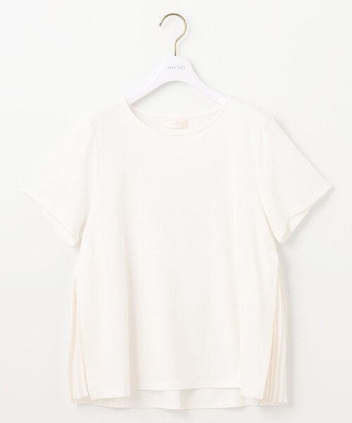 ANY SIS（エニィスィス）の「【UVケア】サイドプリーツ カットソー（Tシャツ/カットソー・レディース・ブラック系/ダルブルー系/ホワイト系・2）」の11枚目の写真