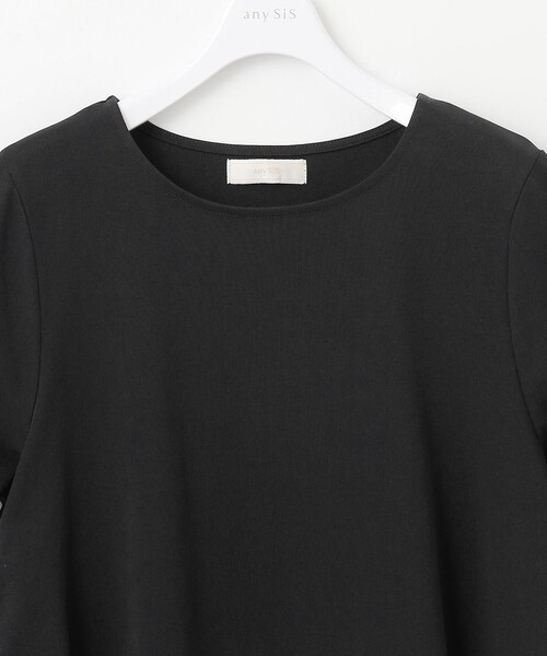 ANY SIS（エニィスィス）の「【UVケア】サイドプリーツ カットソー（Tシャツ/カットソー・レディース・ブラック系/ダルブルー系/ホワイト系・2）」の14枚目の写真