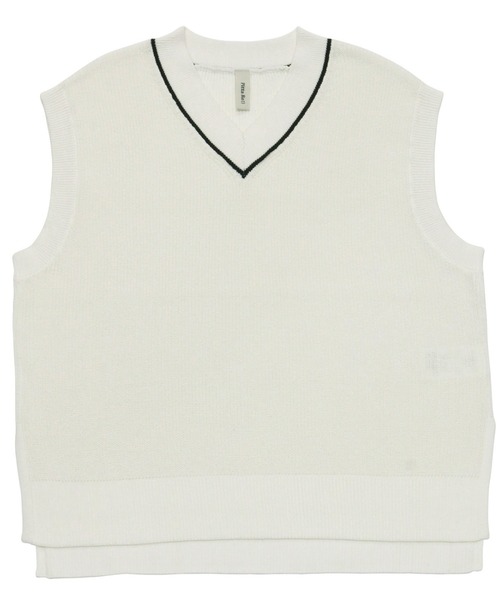 PONTI ベスト STYLE&EDIT別注 THE VIRIDI-ANNE（ザ ヴィリディアン） TVA 24SS COTTON/LINEN