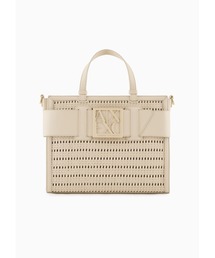 ARMANI EXCHANGE | 【A|X アルマーニ エクスチェンジ】＜オンライン限定＞BOXロゴバックル　メッシュミディアムハンドバッグ(ハンドバッグ)