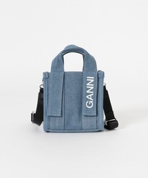GANNI | GANNI　RecycledTechMiniToteDenim(トートバッグ)