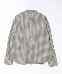 オックス長袖バンドカラーシャツ(M1)