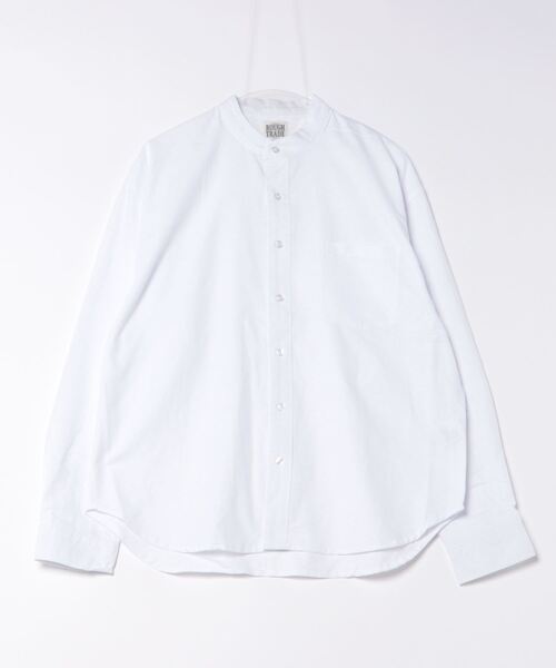 ROUGH TRADE(ラフトレード)の「オックス長袖バンドカラーシャツ(M1)(シャツ/ブラウス・メンズ・ホワイト/ブルー/ライトグリーン/その他1/その他2・MEDIUM/LARGE/X-LARGE)」の1枚目の写真