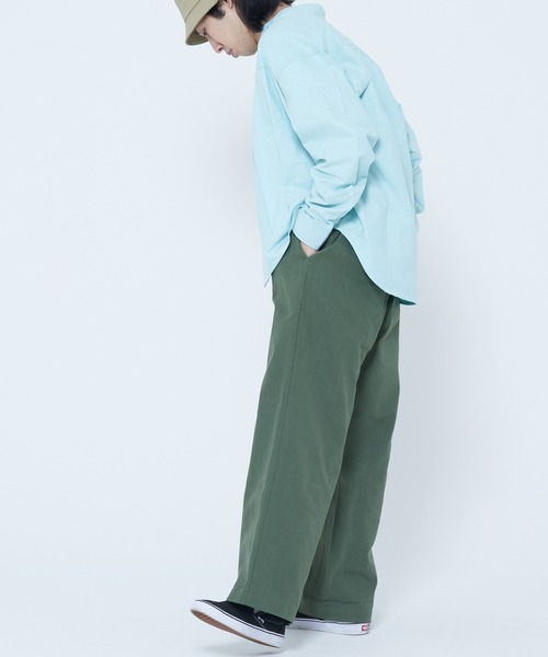 ROUGH TRADE(ラフトレード)の「オックス長袖バンドカラーシャツ(M1)(シャツ/ブラウス・メンズ・ホワイト/ブルー/ライトグリーン/その他1/その他2・MEDIUM/LARGE/X-LARGE)」の10枚目の写真