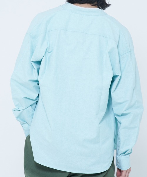 ROUGH TRADE(ラフトレード)の「オックス長袖バンドカラーシャツ(M1)(シャツ/ブラウス・メンズ・ホワイト/ブルー/ライトグリーン/その他1/その他2・MEDIUM/LARGE/X-LARGE)」の8枚目の写真