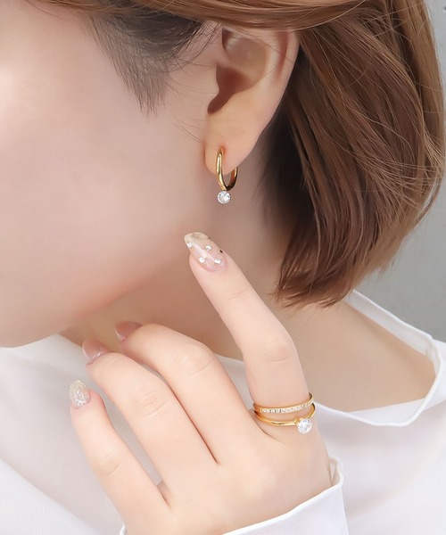 blackdia ocean(ブラックダイヤオーシャン)の「blackdia ocean カラットダブルラインリング(リング・レディース・シルバー/ゴールド/ピンクゴールド・16号/13号/11号/9号/18号)」の5枚目の写真