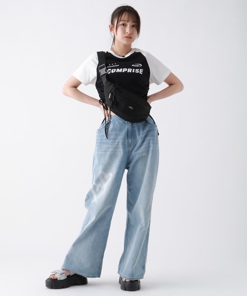 repipi armario(レピピ アルマリオ)の「ハートスプレーホックデニム(デニムパンツ・キッズ・ライトブルー・LARGE/MEDIUM/SMALL)」の20枚目の写真