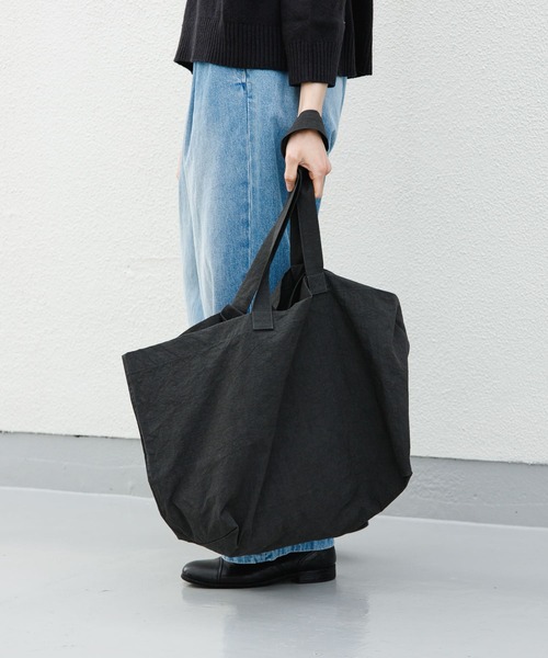 かぐれ(カグレ)の「ビッグトートバッグ(トートバッグ・レディース・ライトベージュ/イエロー/チャコールグレー・FREE)」の9枚目の写真