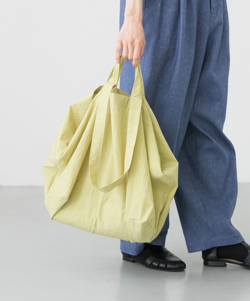 かぐれ(カグレ)の「ビッグトートバッグ(トートバッグ・レディース・ライトベージュ/イエロー/チャコールグレー・FREE)」の10枚目の写真