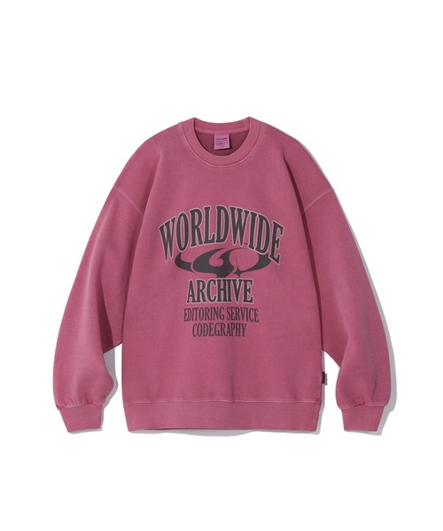 PIGMENT WORLDWIDE ARC OVER FIT SWEATSHIRT（スウェット