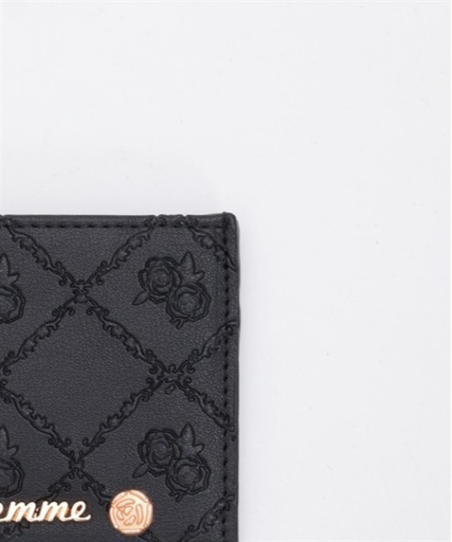 axes femme（アクシーズファム）の「ローズキルト型押しパスケース（パスケース・レディース・ピンク/ブラック・FREE）」の12枚目の写真