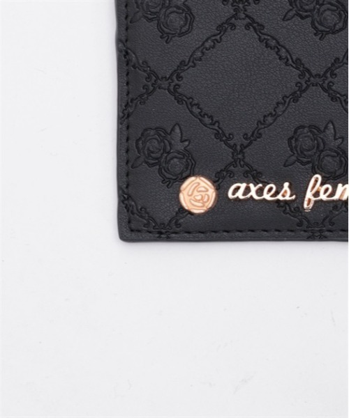 axes femme（アクシーズファム）の「ローズキルト型押しパスケース（パスケース・レディース・ピンク/ブラック・FREE）」の13枚目の写真