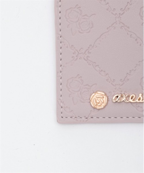 axes femme（アクシーズファム）の「ローズキルト型押しパスケース（パスケース・レディース・ピンク/ブラック・FREE）」の8枚目の写真