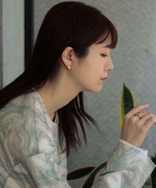 【セール】【silver925】ラウンドニュアンスピアス（ピアス（両耳用））｜bonu.（ボヌ） 6,300円