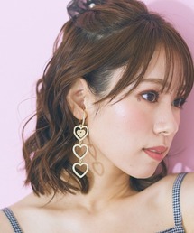 marun | 大きいサイズ　アシンメトリーハートイヤーカフ　marun(イヤーカフ)