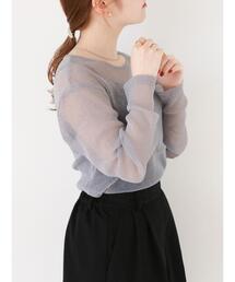 ehka sopo | ラメシアーカットソー(Tシャツ/カットソー)