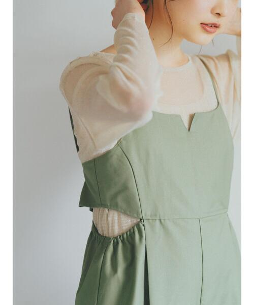 ehka sopo（エヘカソポ）の「ラメシアーカットソー（Tシャツ/カットソー・レディース・グリーン/キナリ/グレー・F）」の5枚目の写真