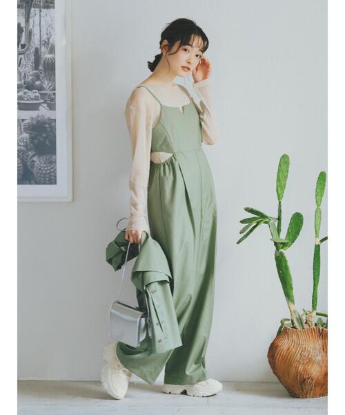 ehka sopo（エヘカソポ）の「ラメシアーカットソー（Tシャツ/カットソー・レディース・グリーン/キナリ/グレー・F）」の6枚目の写真