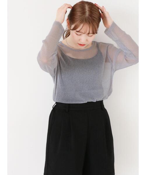 ehka sopo（エヘカソポ）の「ラメシアーカットソー（Tシャツ