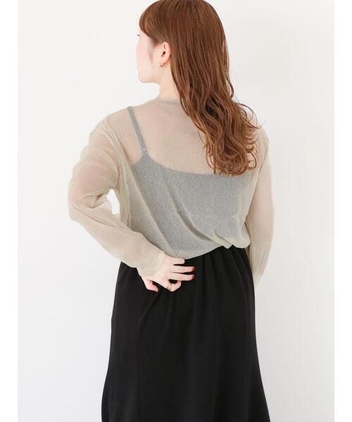 ehka sopo（エヘカソポ）の「ラメシアーカットソー（Tシャツ/カットソー・レディース・グリーン/キナリ/グレー・F）」の20枚目の写真