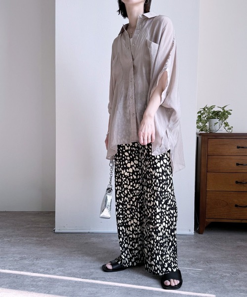 reca(レカ)の「ヒョウ&ダルメシアン柄プリーツパンツ(その他パンツ・レディース・ブラック系その他/アイボリー/ブラック・L/M)」の15枚目の写真