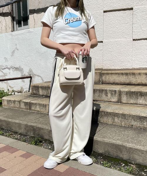 WOND（ウォンド）の「サイドラインスウェットパンツ（スウェットパンツ・レディース・ホワイト/ブラック・FREE）」の11枚目の写真