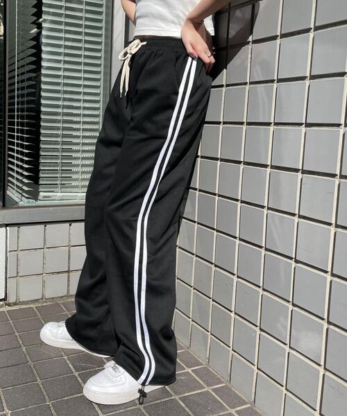 WOND（ウォンド）の「サイドラインスウェットパンツ（スウェットパンツ・レディース・ホワイト/ブラック・FREE）」の15枚目の写真