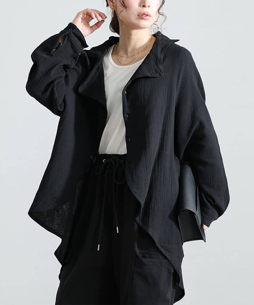 楊柳コットンガーゼ変形シャツ（シャツ/ブラウス）｜GOLDJAPAN（ゴールドジャパン）