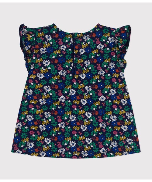 PETIT BATEAU（プチバトー）の「コットン半袖カットソー（Tシャツ/カットソー・キッズ・ブルー系その他・18MONTH/12MONTH/24MONTH/36MONTH）」の2枚目の写真