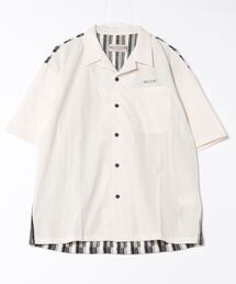 【WILDERNESS EXPERIENCE】Back switching shirt/バックニット編み切り替えシャツ