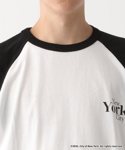 GOOD ROCK SPEED（グッドロックスピード）の「【NYC×GOOD ROCK SPEED】７分袖/ラグランロゴプリントTシャツ（Tシャツ/カットソー・メンズ・ブラック/ブラック系その他・LARGE/MEDIUM）」の12枚目の写真