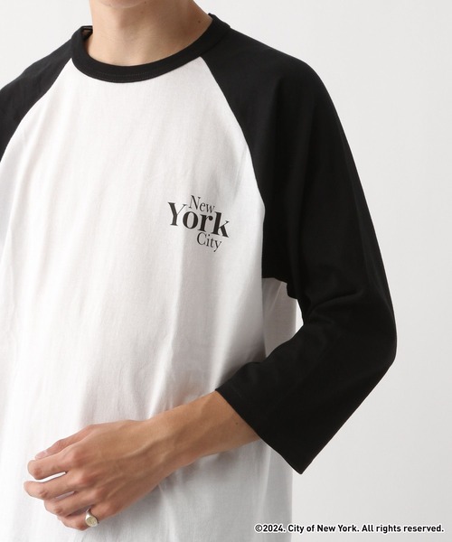 GOOD ROCK SPEED（グッドロックスピード）の「【NYC×GOOD ROCK SPEED】７分袖/ラグランロゴプリントTシャツ（Tシャツ/カットソー・メンズ・ブラック/ブラック系その他・LARGE/MEDIUM）」の13枚目の写真