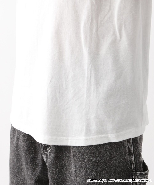 GOOD ROCK SPEED（グッドロックスピード）の「【NYC×GOOD ROCK SPEED】７分袖/ラグランロゴプリントTシャツ（Tシャツ/カットソー・メンズ・ブラック/ブラック系その他・LARGE/MEDIUM）」の3枚目の写真